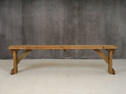 Arbor Garden Solutions Hollies Wooden Bench, Outdoor Garden Fence Seat(5Ft, Rustic Brown Finish) - thumbnail 2