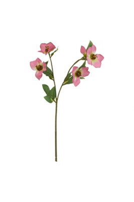 Natural Garden Collection Pink Variegated Hellebore Artificial Flower - image 1