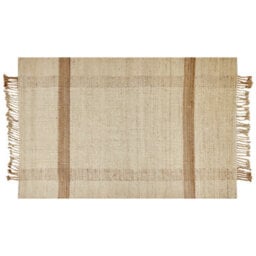 Beliani Rug Yelmez Beige 140 X 200 Cm Jute - thumbnail 1