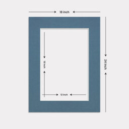 Ak Frames 24X18 Pompadour Picture Mounts To Fit 18X12 Aperture Size - Mount Board Only (No Frame Included) - thumbnail 3