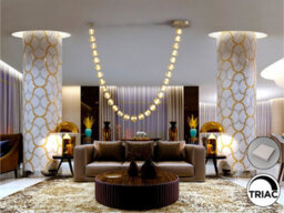 Luminosa Lighting Luminosa Zaria Ii 29 Light Pendant Ceiling Light Bronze, Amber Led 3000K Dimmable - Uk Stock - thumbnail 2
