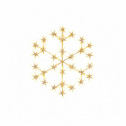 Pegdev - Pdl 49Cm Warm White Led Snowflake Christmas Light With 180 Led 8 Modes Outdoor Holiday Decoration 3M Cable - thumbnail 1