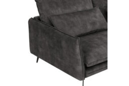 Home Detail Savoy 3 Seater Velvet Sofa With Right Hand Chaise, Steel Grey Velvet - thumbnail 5