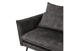 Home Detail Savoy 3 Seater Velvet Sofa With Right Hand Chaise, Steel Grey Velvet - thumbnail 7
