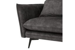 Home Detail Savoy 3 Seater Velvet Sofa With Right Hand Chaise, Steel Grey Velvet - thumbnail 6