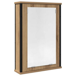 Walplus Bathroom Mirror Cabinet Artisan Oak 42X12X60 Cm Engineered Wood - thumbnail 2