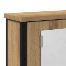 Walplus Bathroom Mirror Cabinet Artisan Oak 42X12X60 Cm Engineered Wood - thumbnail 8