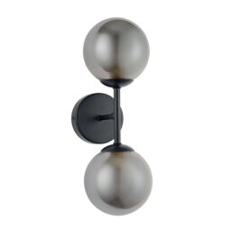 Cole Matt Black Double Wired Led Wall Light - thumbnail 2