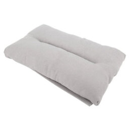 Grey Plush Foldable Bamboo Footstool  Soft Portable Ottoman For Living Room, Bedroom - thumbnail 4