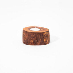Verano Spanish Ceramics Olive Wood Natural Grained Home Décor Rustic Tea Light Holders Set Of 3 (Diam) 9Cm, 14Cm & 20Cm - thumbnail 8