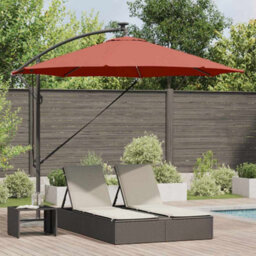 Berkfield Cantilever Banana Parasol Terracotta 294 X 294 X 248 Cm