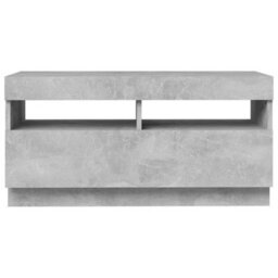 Berkfield Tv Cabinet With Led Lights Concrete Grey 80X35X40 Cm - thumbnail 9