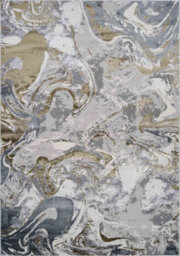 Solarius Modern Living Room Rug - Abstract Area Rugs Gold 200X290 Cm - thumbnail 3