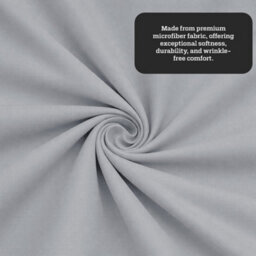 Aspire Homeware Silver Fitted Sheet 40 Cm Extra Deep Pocket Hypoallergenic Bed Sheet Microfiber (L)190Cm X (W)90Cm, Single - thumbnail 4