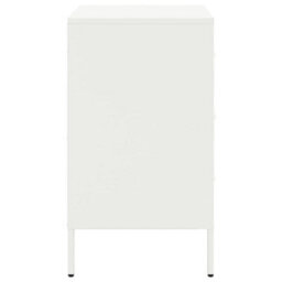 Berkfield Bedside Cabinets 2 Pcs White 36X39X68 Cm Steel - thumbnail 7