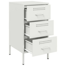 Berkfield Bedside Cabinets 2 Pcs White 36X39X68 Cm Steel - thumbnail 9