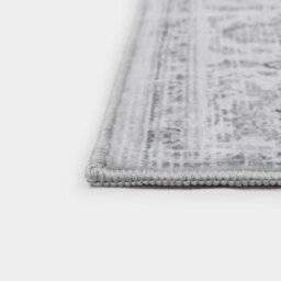 OHS Washable Rug Vintage Living Room Bedroom Carpet Mat, Grey - 66 X 200Cm - thumbnail 5
