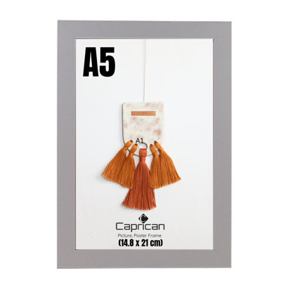 A5 Grey Picture Frame Photo Frame Perspex Sheet For Wall Or Table, Landscape Portrait Orientation 14.85 X 21Cm (5.8 X 8.3 Inch) - image 1