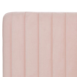 Beliani Bed Velvet Lunan 180 X 200 Cm (Eu Super King) Pastel Pink - thumbnail 8