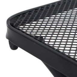 Outsunny 45Cm Square Metal Outdoor Patio Bistro Table Coffee Desk Black - thumbnail 9