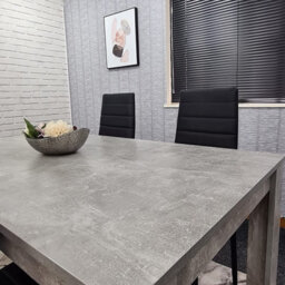 Dining Table With 4 Chairs, Dining Table Room Set 4, Kitchen Set Of 4, Grey Table, 4 Black Chairs Furniture Kosy Koala - thumbnail 9