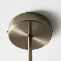 Pagazzi Lighting Pagazzi Kingsholm 3-Light Antique Brass Semi-Flush Ceiling Light - thumbnail 6