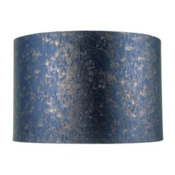 Happy Homewares Midnight Blue Jacquard Fabric Lamp Shade With Gold Foil Fleck Accents - thumbnail 4
