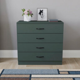 Lassic Vida Designs Riano Green 4 Drawer Chest Of Drawers (H) 720mm X (W) 750mm X (D) 360mm - thumbnail 3