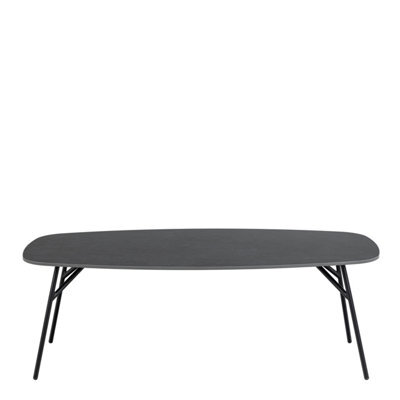 Furniture To Go Caracas Coffee Table In Black & Black Legs - image 1