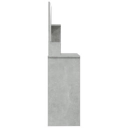 Berkfield Dressing Table With Mirror Concrete Grey 86.5X35X136 Cm - thumbnail 8