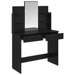 Walplus Dressing Table Black Oak 96 X 39 X 142 Cm Engineered Wood - thumbnail 5