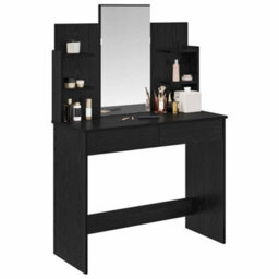 Walplus Dressing Table Black Oak 96 X 39 X 142 Cm Engineered Wood - thumbnail 3