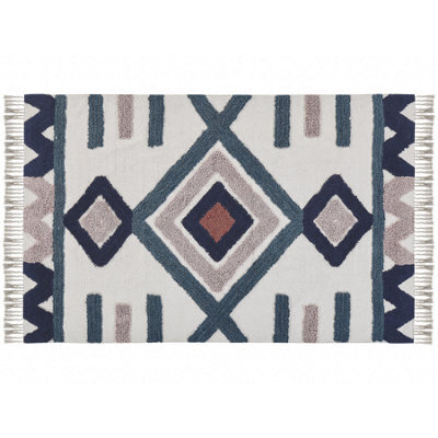 Beliani Rug Kozlu Multicolour 160 X 230 Cm Cotton - image 1