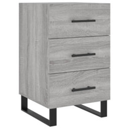 Berkfield Bedside Cabinet Grey Sonoma 40X40X66 Cm Engineered Wood - thumbnail 2