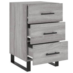 Berkfield Bedside Cabinet Grey Sonoma 40X40X66 Cm Engineered Wood - thumbnail 7