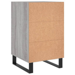 Berkfield Bedside Cabinet Grey Sonoma 40X40X66 Cm Engineered Wood - thumbnail 8