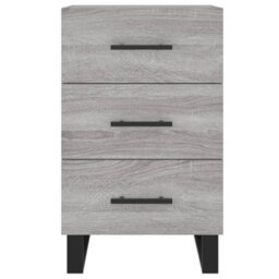 Berkfield Bedside Cabinet Grey Sonoma 40X40X66 Cm Engineered Wood - thumbnail 5