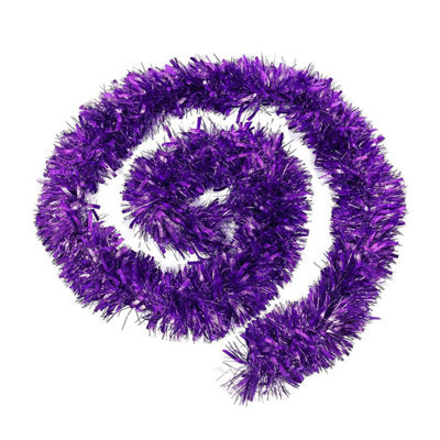 Neel Blue Luxury Christmas Tinsel - Purple - 1.8M - image 1