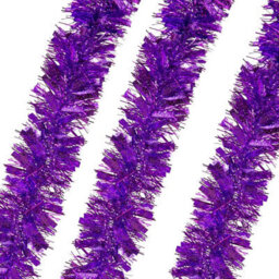 Neel Blue Luxury Christmas Tinsel - Purple - 1.8M - thumbnail 3