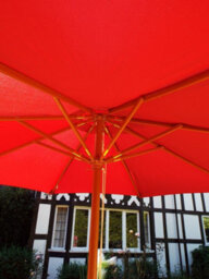 Charles Taylor 2 Seater Wooden Garden Bistro Dining Table & Chairs Red - thumbnail 8