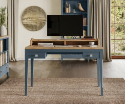 Baumhaus Signature Blue Desk / Dressing Table - thumbnail 1