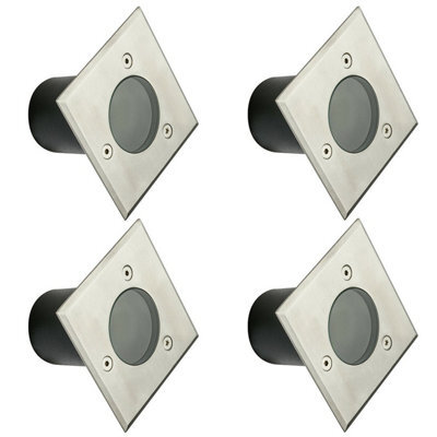 CGC Lighting Myah - Cgc Four Square Small Stainless Steel Inground Or Decking Lights - image 1