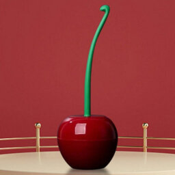 Toilet Brush And Holder Set Standing Wc Bathroom Cleaning Brush Cherry Shaped - thumbnail 6