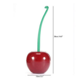 Toilet Brush And Holder Set Standing Wc Bathroom Cleaning Brush Cherry Shaped - thumbnail 2
