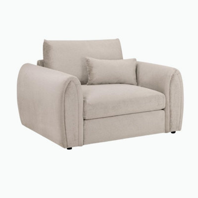 Stratus Interiors Luxury Fabric One Seater Sofa With Deep Cushioned Seating - image 1