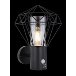 Luminosa Lighting Luminosa Horace Pir Outdoor Wall Lamp Black Ip44 1X E27 2700K - thumbnail 4