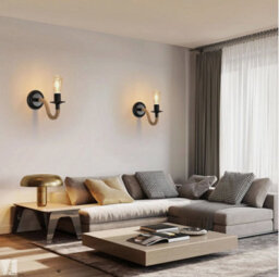 4Pcs Retro Vintage Wall Light Industrial Wooden Wall Lamp Indoor Sconce Bedroom - thumbnail 5