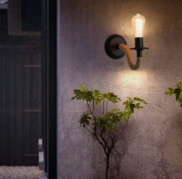 4Pcs Retro Vintage Wall Light Industrial Wooden Wall Lamp Indoor Sconce Bedroom - thumbnail 6