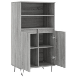 Berkfield Highboard Grey Sonoma 60X36X110 Cm Engineered Wood - thumbnail 5