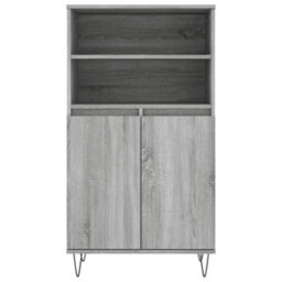 Berkfield Highboard Grey Sonoma 60X36X110 Cm Engineered Wood - thumbnail 6